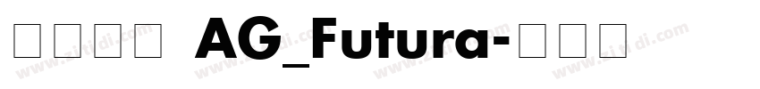 英文字体 AG_Futura字体转换